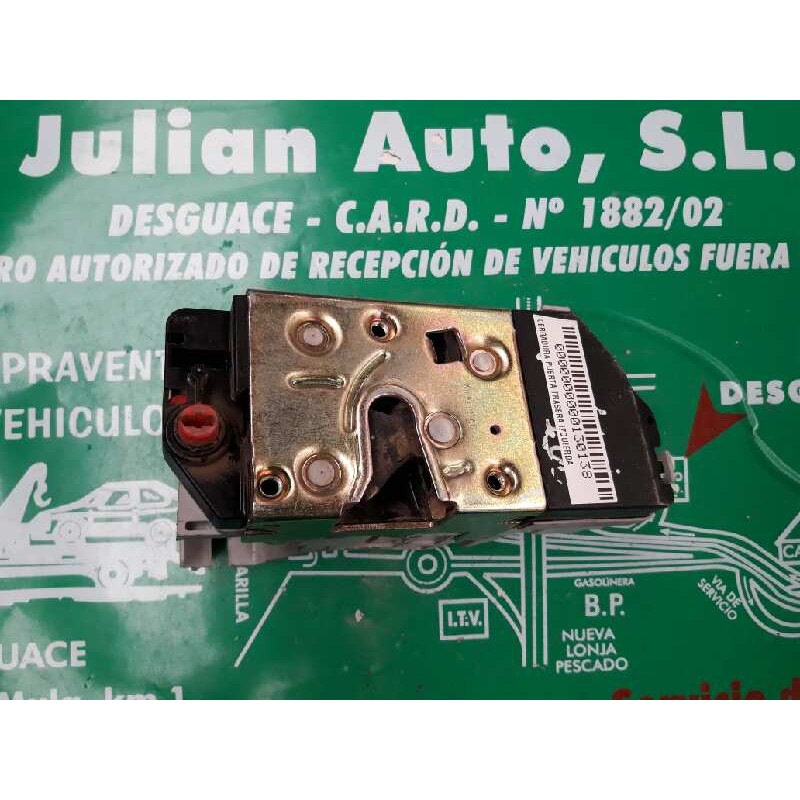 Recambio de cerradura puerta trasera izquierda para peugeot 307 (s1) xr clim plus referencia OEM IAM 3+1PINES 3+1 PINES GRIS