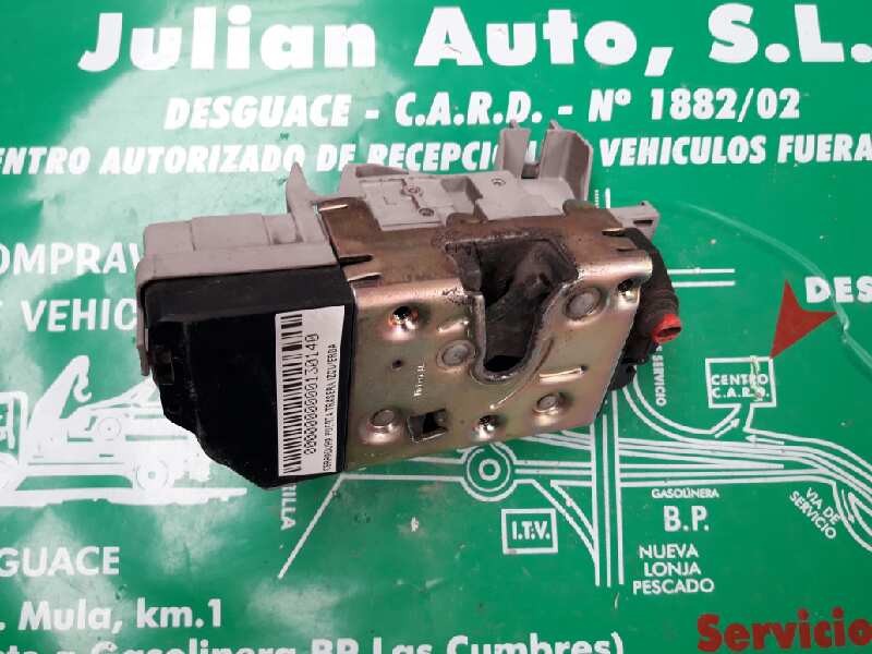 Recambio de cerradura puerta trasera izquierda para peugeot 307 (s1) xr referencia OEM IAM 3+1PINES 3+1 PINES GRIS