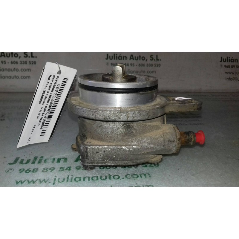 Recambio de depresor freno / bomba vacio para bmw serie 3 berlina (e46) 320d referencia OEM IAM 2249939 96110885  Recambio de depresor freno / bomba vacio para bmw serie 3 berlina (e46) 320d referencia OEM IAM 2249939 96110885
