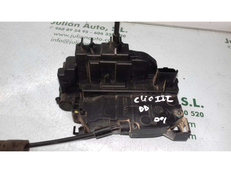 Recambio de cerradura puerta delantera derecha para renault clio iii expression referencia OEM IAM  NEGRO 4 PINES