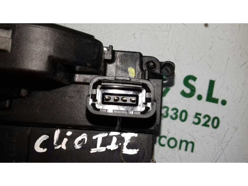 Recambio de cerradura puerta delantera derecha para renault clio iii expression referencia OEM IAM  NEGRO 4 PINES