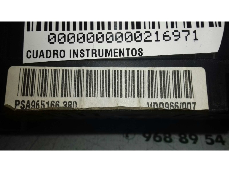 Recambio de cuadro instrumentos para citroen xsara picasso 2.0 hdi exclusive referencia OEM IAM 965166380 87001377 VDO