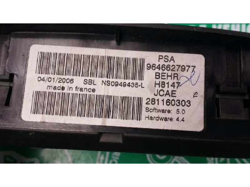 Recambio de mando climatizador para peugeot 307 (s1) xs referencia OEM IAM 9646627977 281160303 