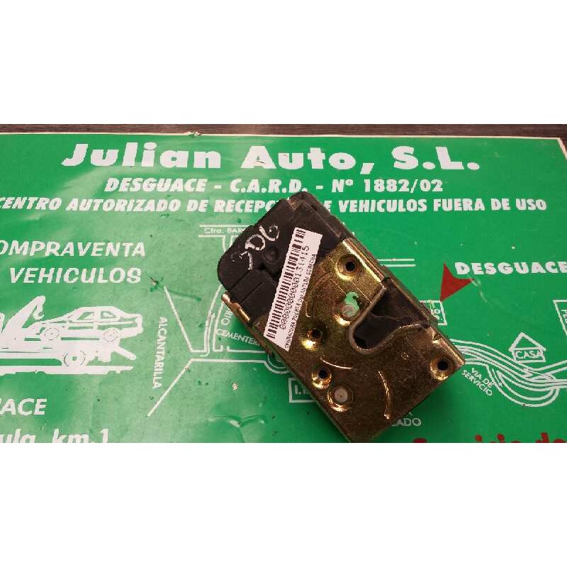 Recambio de cerradura puerta delantera izquierda para peugeot 306 berlina 3/4/5 puertas (s2) referencia OEM IAM  4+2 PINES GRIS