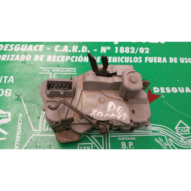 Recambio de cerradura puerta delantera derecha para citroen xsara berlina referencia OEM IAM 4+2PINES 4+2 PINES GRIS