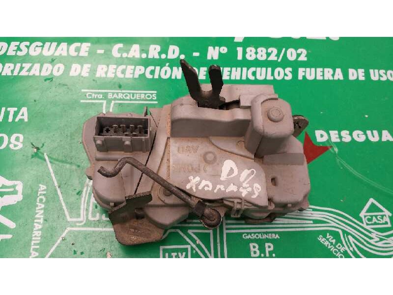 Recambio de cerradura puerta delantera derecha para citroen xsara berlina referencia OEM IAM 4+2PINES 4+2 PINES GRIS