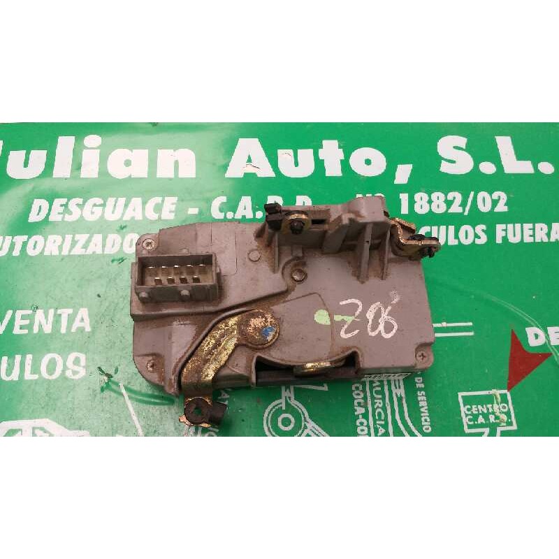 Recambio de cerradura puerta delantera derecha para peugeot 206 berlina referencia OEM IAM 5+4PINES 5+4 PINES GRIS