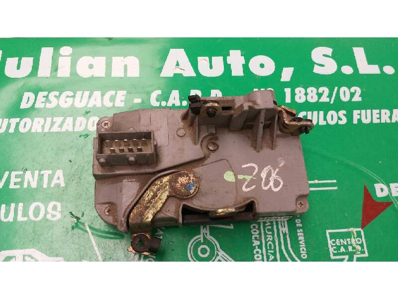 Recambio de cerradura puerta delantera derecha para peugeot 206 berlina referencia OEM IAM 5+4PINES 5+4 PINES GRIS