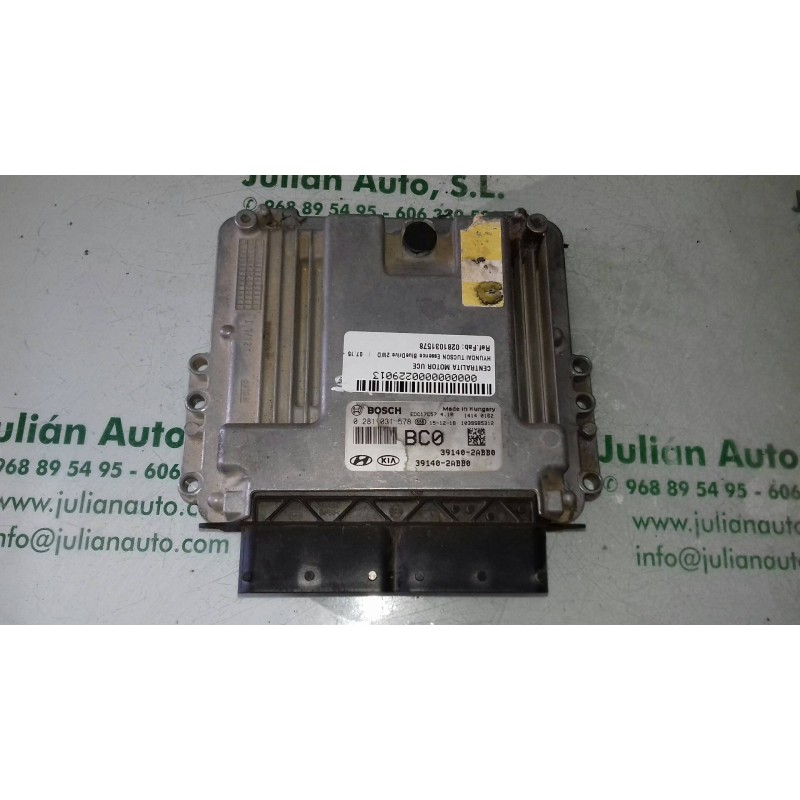 Recambio de centralita motor uce para hyundai tucson essence bluedrive 2wd referencia OEM IAM 0281031578 391402ABB0 BOSCH