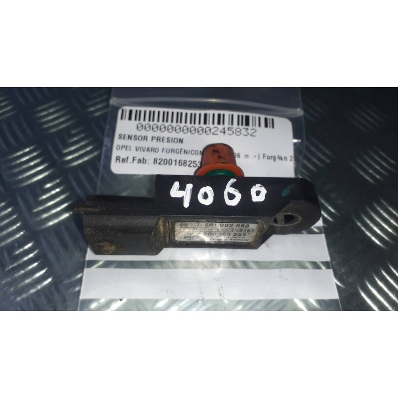 Recambio de sensor presion para opel vivaro furgón/combi (07.2006 =>) furgón 2.9t l1h1 referencia OEM IAM 8200168253 CONECTOR 3 