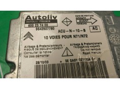 Recambio de centralita airbag para citroen xsara berlina 1.9 d sx referencia OEM IAM 600237400 9642927780 AUTOLIV 2