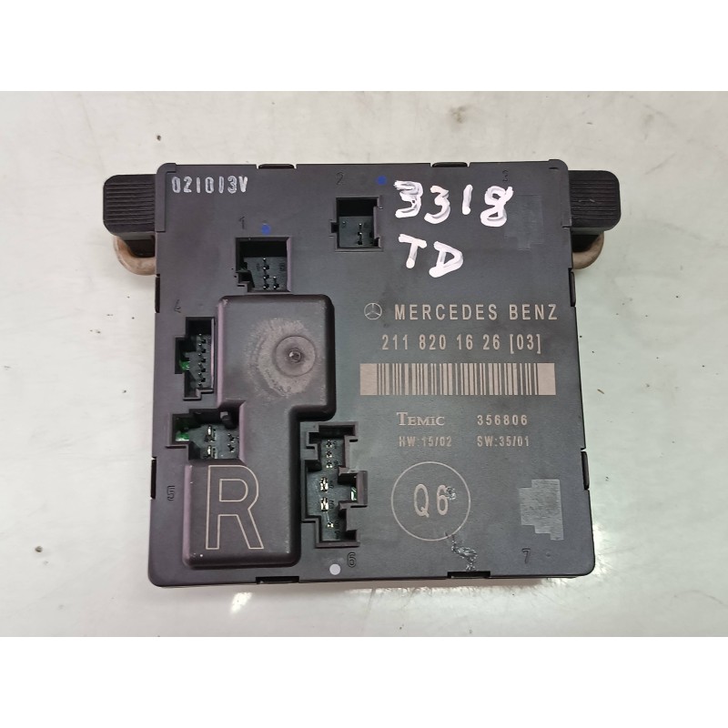 Recambio de modulo electronico para mercedes-benz clase e (w211) berlina e 320 cdi (211.026) referencia OEM IAM 2118201626 35680