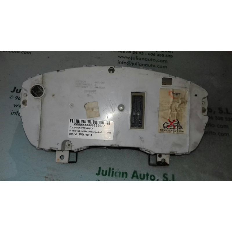 Recambio de cuadro instrumentos para ford focus c-max (cap) ambiente (d) referencia OEM IAM 3M5F10841B 3M5F10A855A VISTEON
