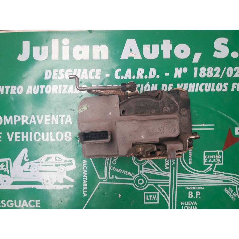 Recambio de cerradura puerta delantera izquierda para citroen xsara berlina referencia OEM IAM 6PINES 6 PINES GRIS