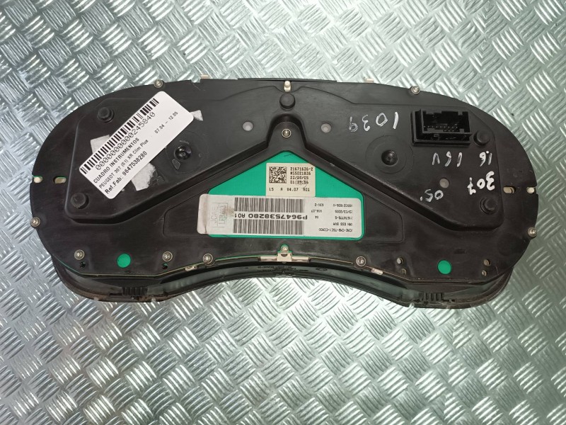 Recambio de cuadro instrumentos para peugeot 307 (s1) xr clim plus referencia OEM IAM 9647538280 216518625 JOHNSON CONTROLS