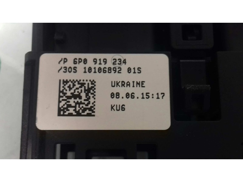 Recambio de interruptor para seat ibiza (6p1) reference referencia OEM IAM 6P0919234 1010689201S LUZ AIRBAG ACOMPAÑANTE