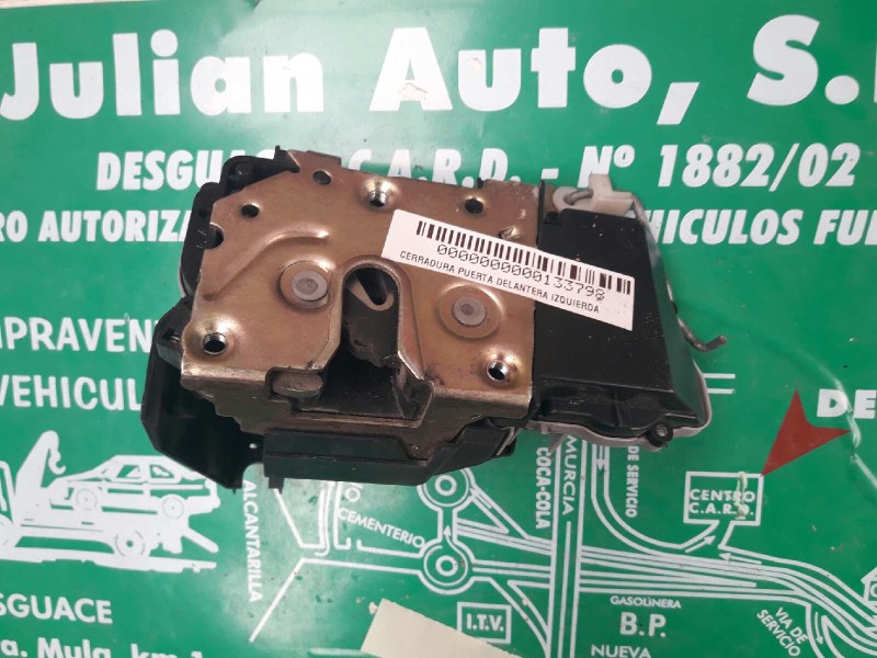 Recambio de cerradura puerta delantera izquierda para peugeot 307 (s1) xn referencia OEM IAM 6PINES 6 PINES GRIS