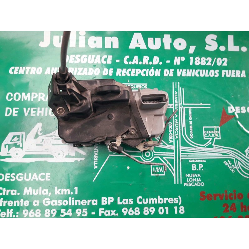 Recambio de cerradura puerta delantera izquierda para peugeot 307 (s1) xs referencia OEM IAM 6PINES 6 PINES GRIS