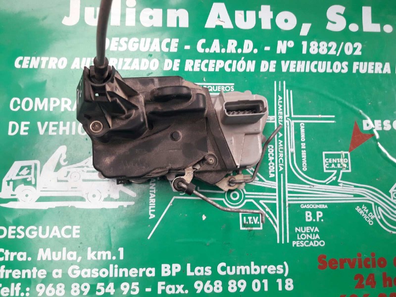 Recambio de cerradura puerta delantera izquierda para peugeot 307 (s1) xs referencia OEM IAM 6PINES 6 PINES GRIS