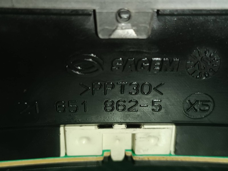 Recambio de cuadro instrumentos para peugeot 307 (s1) xn referencia OEM IAM 9645768480 216518625 SAGEM