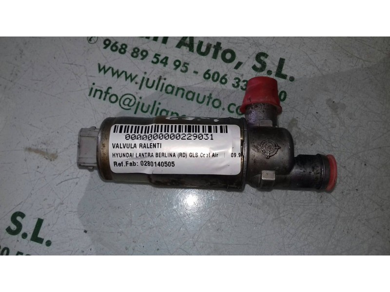 Recambio de valvula ralenti para hyundai lantra berlina (rd) gls cool air referencia OEM IAM 0280140505  BOSCH