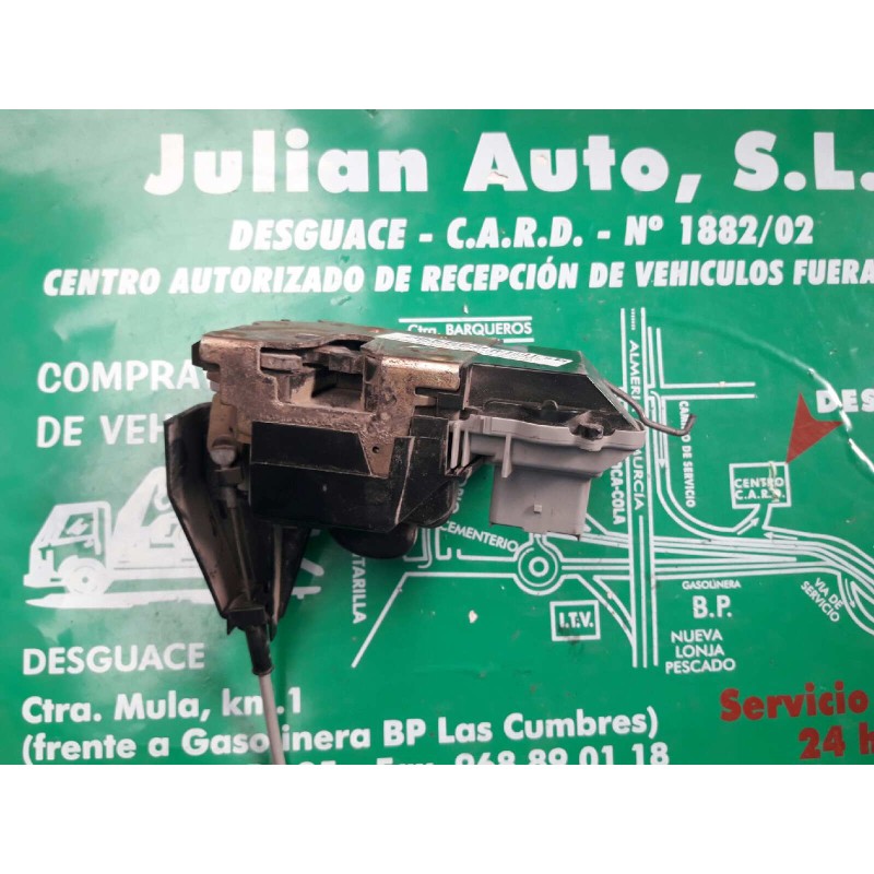 Recambio de cerradura puerta delantera izquierda para peugeot 307 (s1) xs referencia OEM IAM 6PINES 6 PINES GRIS