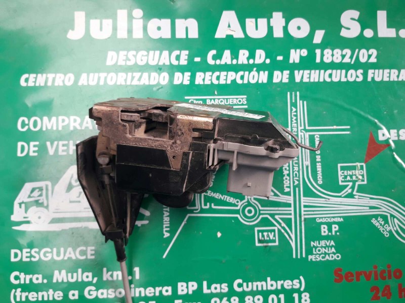 Recambio de cerradura puerta delantera izquierda para peugeot 307 (s1) xs referencia OEM IAM 6PINES 6 PINES GRIS