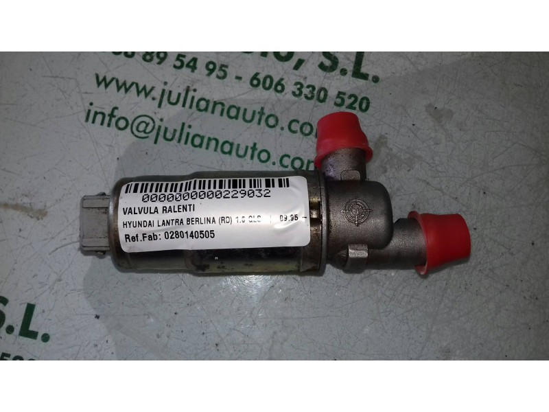 Recambio de valvula ralenti para hyundai lantra berlina (rd) 1.6 gls referencia OEM IAM 0280140505  BOSCH