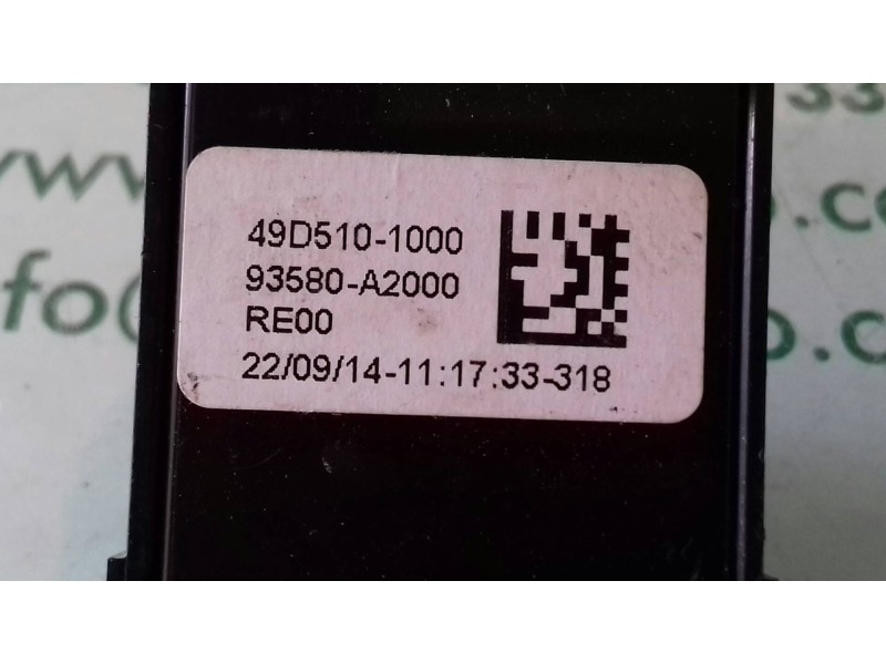Recambio de mando elevalunas delantero derecho para kia cee´d drive referencia OEM IAM 49D5101000 93580A2000 