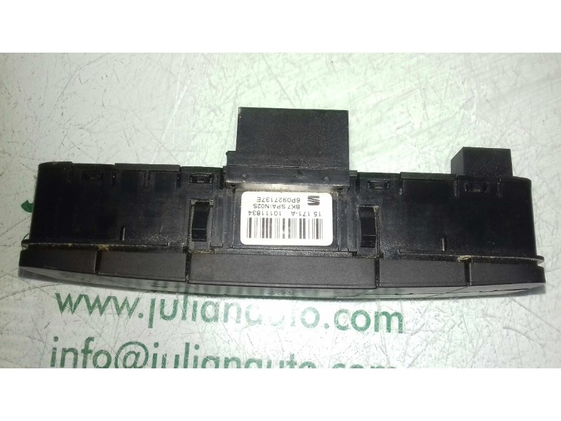 Recambio de interruptor para seat ibiza (6p1) reference referencia OEM IAM 6P0927137E  BOTON CIERRE , LUNA