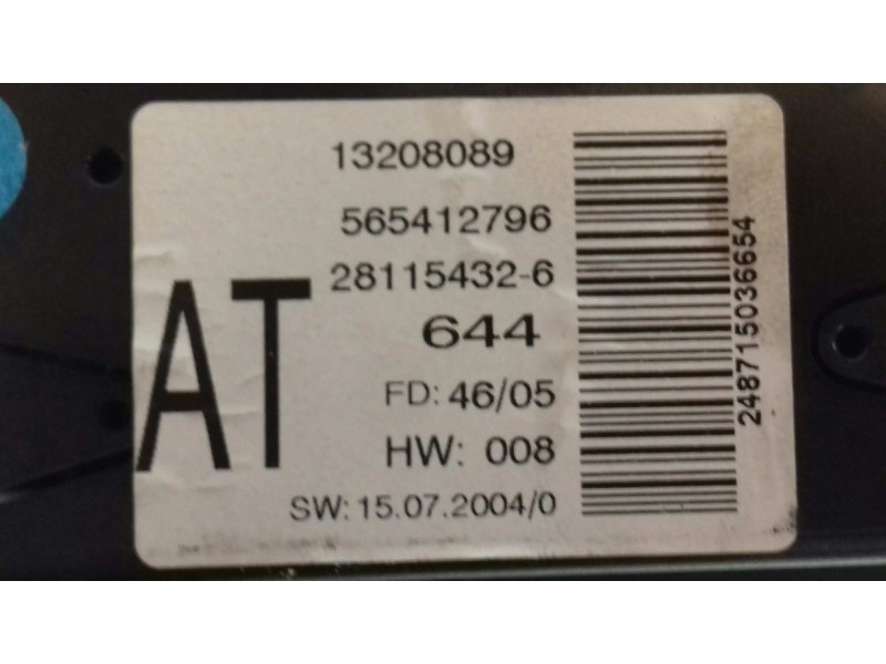 Recambio de pantalla multifuncion para opel astra h ber. enjoy referencia OEM IAM 281154326 13208089 281154326