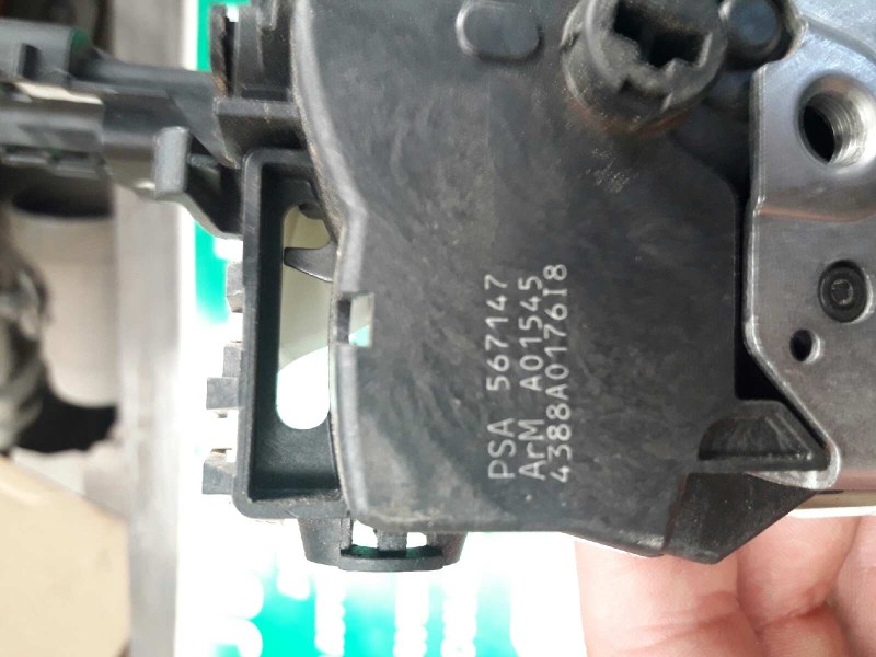 Recambio de cerradura puerta delantera derecha para peugeot 308 confort referencia OEM IAM 567147 A01545 4388A0176I8