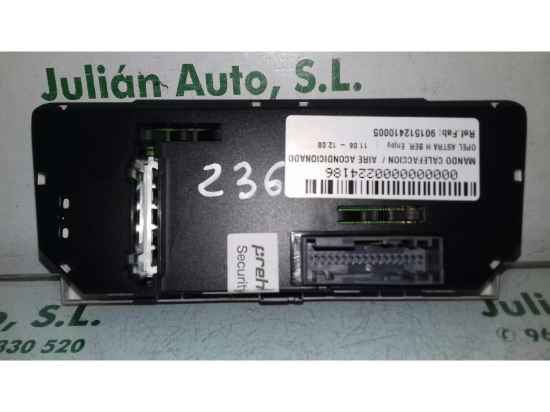 Recambio de mando calefaccion / aire acondicionado para opel astra h ber. enjoy referencia OEM IAM 901512410005 13201300 