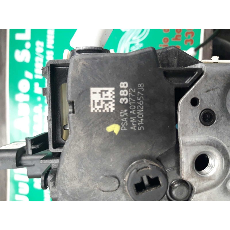 Recambio de cerradura puerta delantera izquierda para citroen c5 berlina millenium referencia OEM IAM 574388 A01772 5140N2657J8