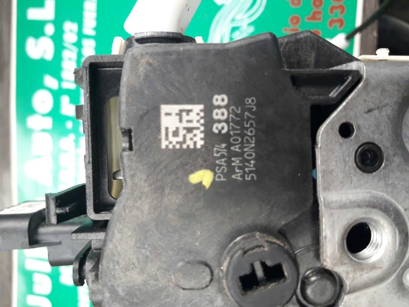 Recambio de cerradura puerta delantera izquierda para citroen c5 berlina millenium referencia OEM IAM 574388 A01772 5140N2657J8