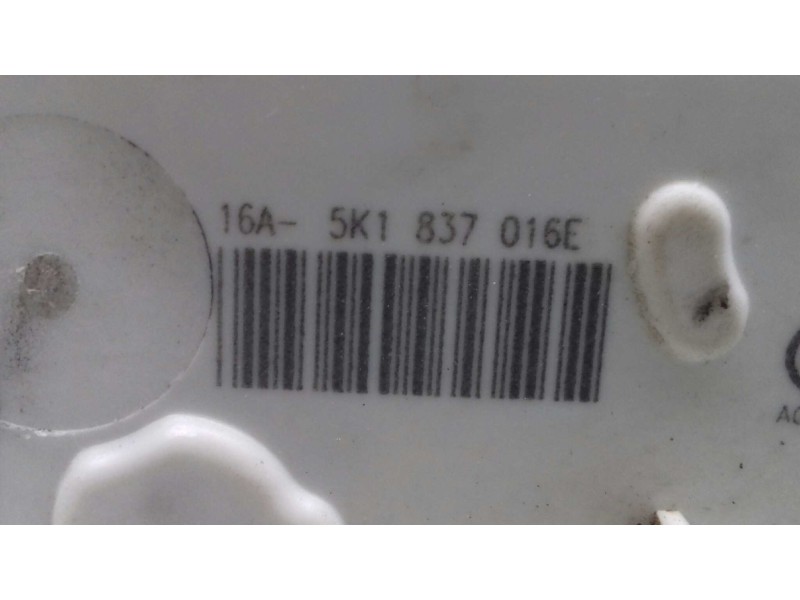 Recambio de cerradura puerta delantera derecha para seat leon (5f1) reference referencia OEM IAM 5K1837016E 7 PINES NEGRO