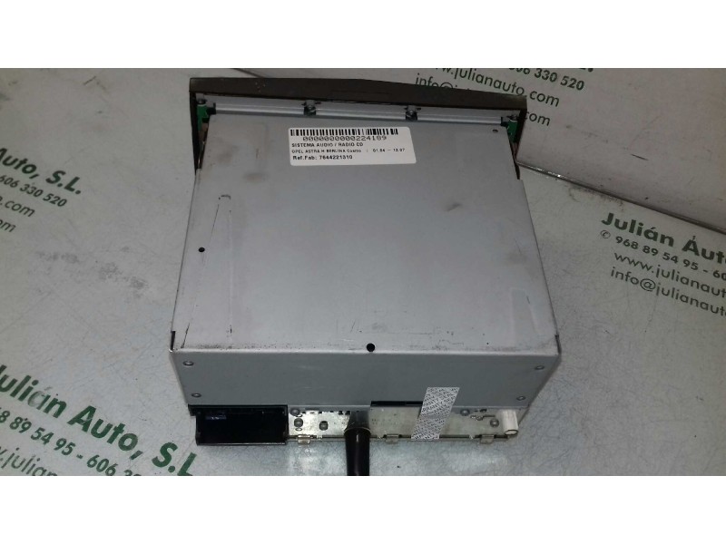 Recambio de sistema audio / radio cd para opel astra h berlina cosmo referencia OEM IAM 7644221310 13190856YY BLAUPUNKT