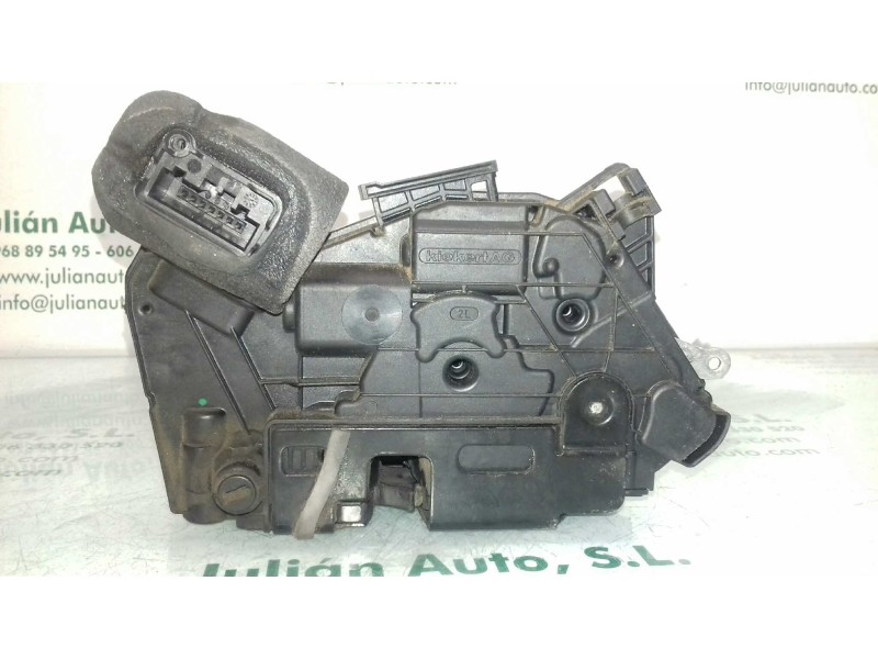 Recambio de cerradura puerta trasera izquierda para seat leon (5f1) reference referencia OEM IAM 5K4839015Q 7 PINES NEGRO