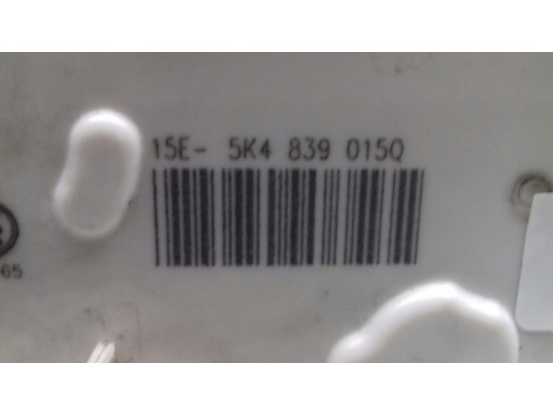 Recambio de cerradura puerta trasera izquierda para seat leon (5f1) reference referencia OEM IAM 5K4839015Q 7 PINES NEGRO