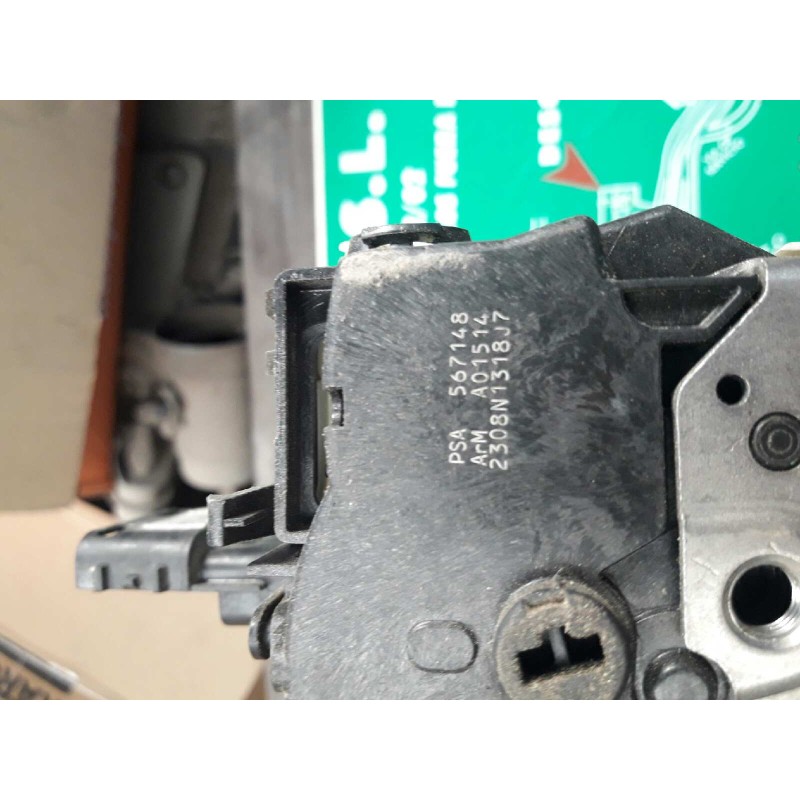 Recambio de cerradura puerta delantera izquierda para peugeot 308 sw confort referencia OEM IAM 567148 A01514 2308N1318J7
