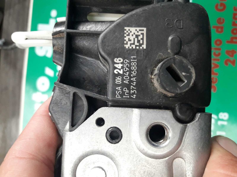 Recambio de cerradura puerta delantera derecha para citroen c3 attraction referencia OEM IAM 006246 A04959 4374A1688I1