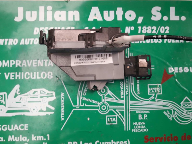 Recambio de cerradura puerta trasera izquierda para peugeot 308 confort referencia OEM IAM 567165 A01520 18828 Recambio de cerradura puerta trasera izquierda para peugeot 308 confort referencia OEM IAM 567165 A01520 18828