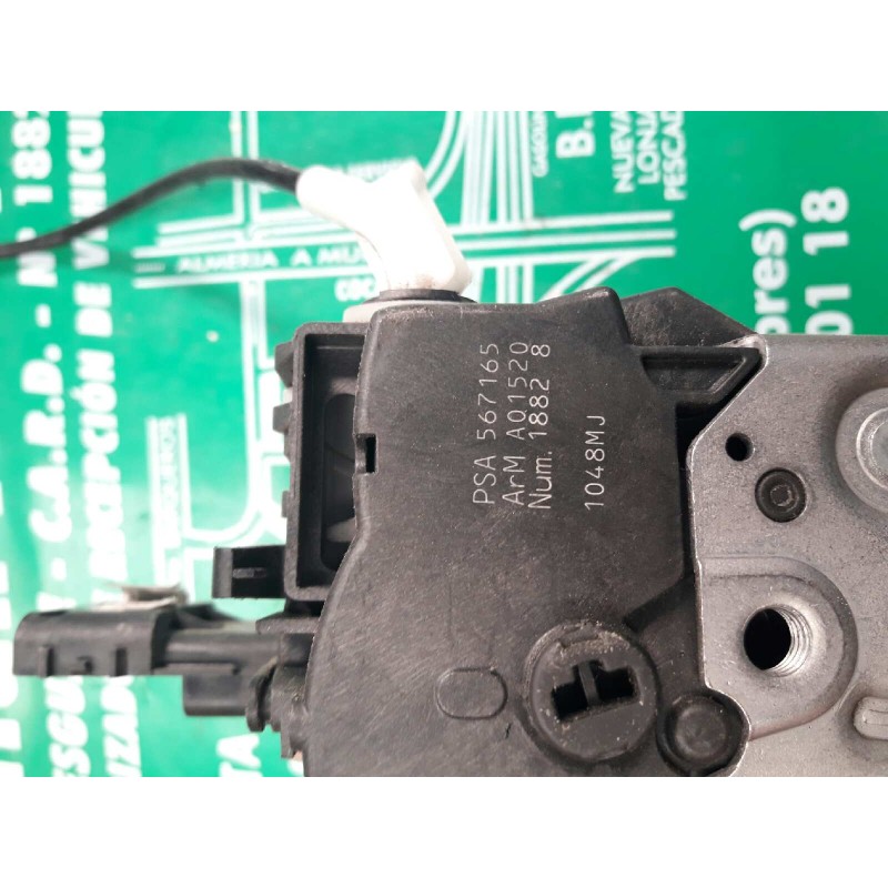 Recambio de cerradura puerta trasera izquierda para peugeot 308 confort referencia OEM IAM 567165 A01520 18828