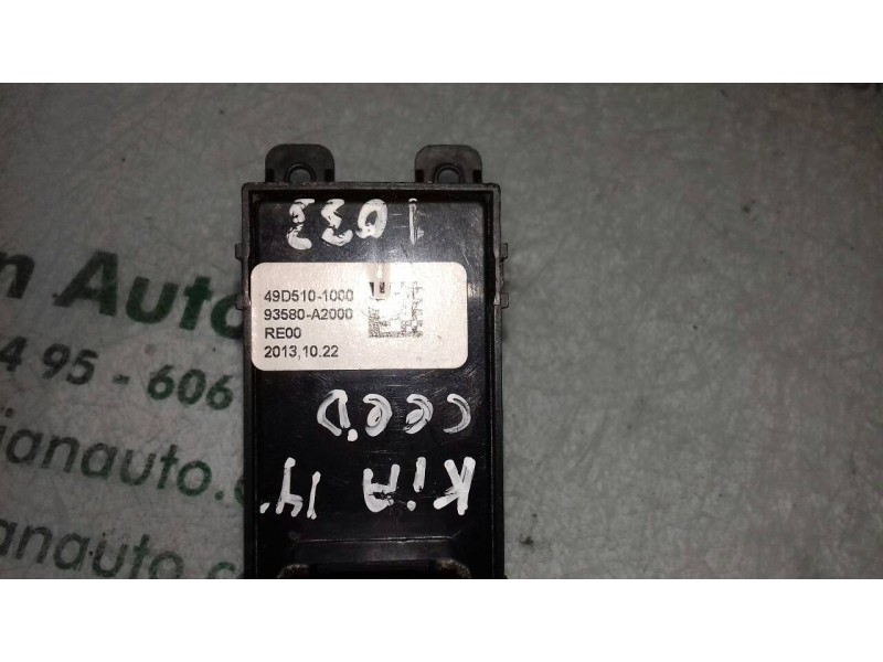 Recambio de mando elevalunas delantero derecho para kia cee´d concept referencia OEM IAM 49D5101000 93580A2000 