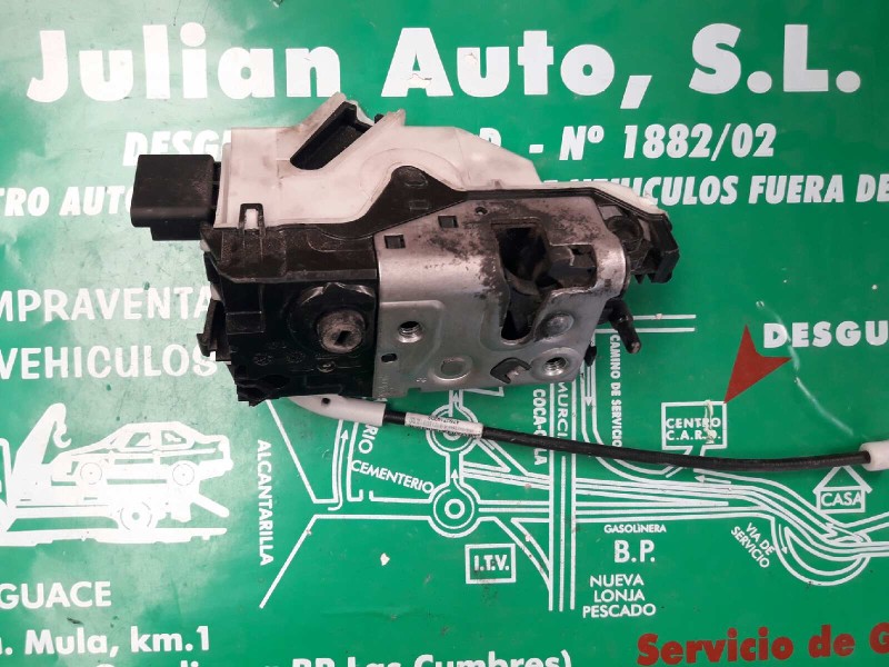 Recambio de cerradura puerta delantera derecha para peugeot 208 access referencia OEM IAM 9688079980 40647192R 