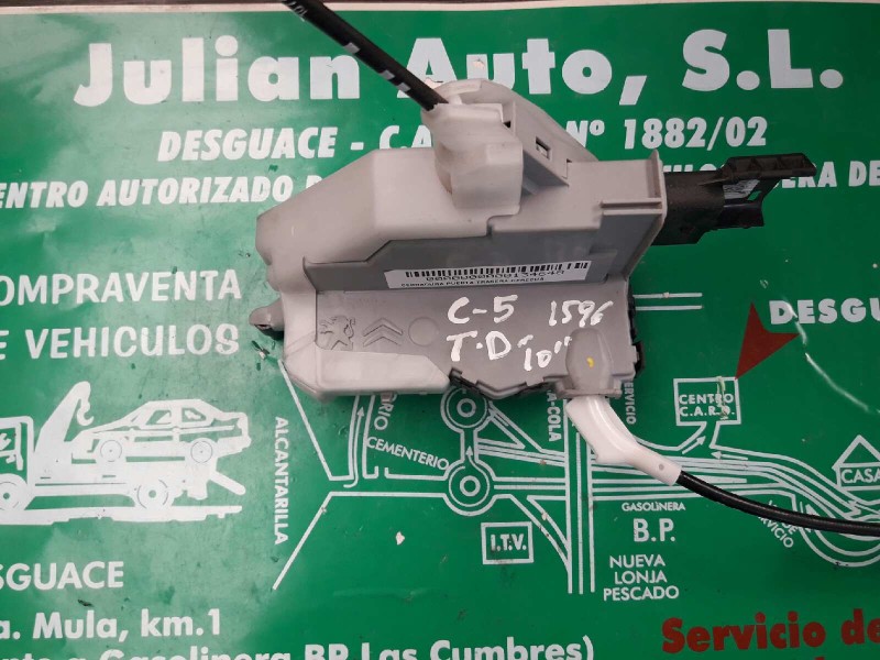 Recambio de cerradura puerta trasera derecha para citroen c5 berlina millenium referencia OEM IAM 732153 A04079 5140M124018