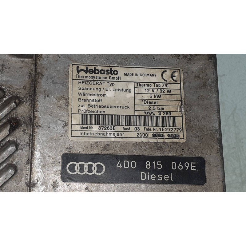 Recambio de motor calefaccion para audi a8 (d2) 3.3 tdi quattro referencia OEM IAM 4D0815069 1E272779 4D0815069E