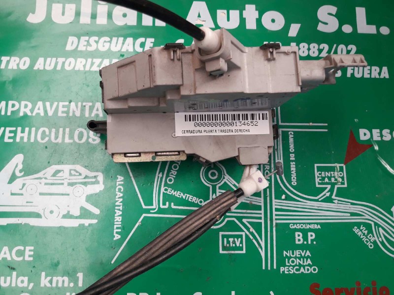 Recambio de cerradura puerta trasera derecha para peugeot 407 confort referencia OEM IAM 9647175480 GRIS 6 PINES