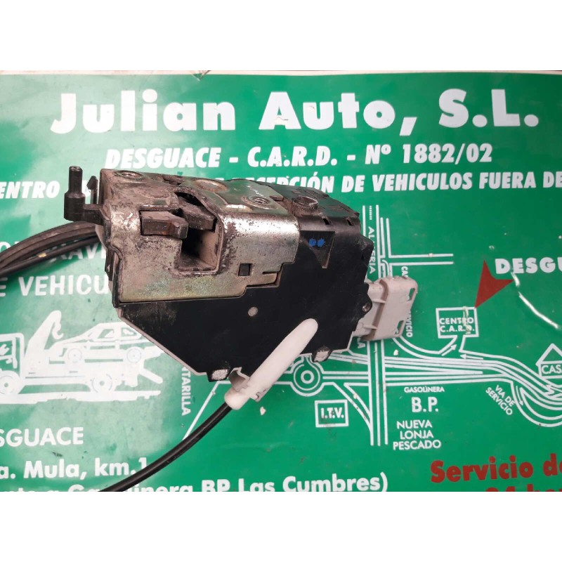 Recambio de cerradura puerta trasera derecha para peugeot 407 confort referencia OEM IAM 9647175480 GRIS 6 PINES