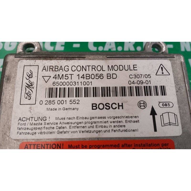 Recambio de centralita airbag para ford focus berlina (cap) trend referencia OEM IAM 0285001552 4M5T14B056BD 650000311001
